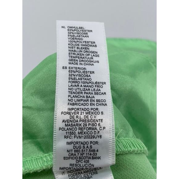 FOREVER 21 Women's Pastel Green High-Rise Pleated Shorts SZ 28 - Picture 8 of 8